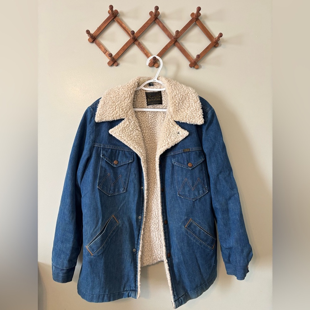 Vintage Maverick Ranch Coat - Sherpa lined - Size L